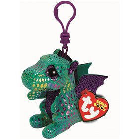 ty Beanie Boos Cinder Χνουδωτό Κλιπ Δράκος Πράσινος Και Μωβ  ty Beanie Boos Cinder Χνουδωτό Κλιπ Δράκος Πράσινος Και Μωβ