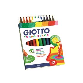 Giotto Turbo Color Blister Μαρκαδόροι 12 Τεμ. 