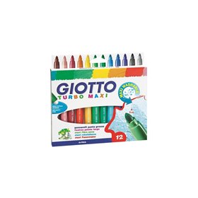 Giotto Μαρκαδόροι Χοντροί Turbo Maxi 12Τεμ 