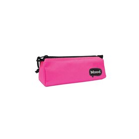 Diakakis imports School Pencil Case Pink With Zipper Mood Chrome 
