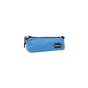Keyroad School Pencil Case Blue With Zipper Mood Chrome 