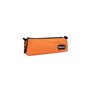 Diakakis imports School Pencil Case Orange With Zipper Mood Chrome 