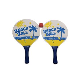  Ρακέτες Beach Ball Σετ Με Μπαλάκι Παραλίας 