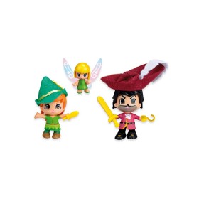 As company Pinypon Φιγούρες Φαντασίας Πίτερ Παν, Κάπτεν Χούκ Και Τίνκερμπελ 