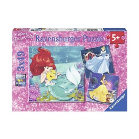 Ravensburger Παζλ 3X49τεμ. Disney Πριγκίπισσες 