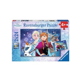 Ravensburger Παζλ 2Χ24τεμ.Ψυχρά Και Ανάποδα Σέλας 