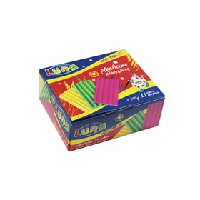 LUNA OFFICE Luna Πλαστελίνες 11 Χρώματα 500Gr 