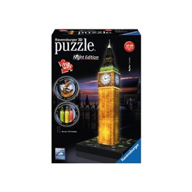Ravensburger Παζλ 3D 216Τμχ Big Ben Νυχτερινή Έκδοση  Ravensburger Παζλ 3D 216Τμχ Big Ben Νυχτερινή Έκδοση