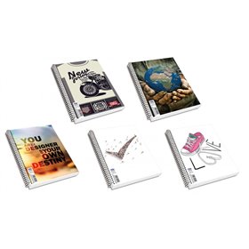 SKAG Τετράδιο Α4 Σπιράλ 3Θεμ 80Γρ Φ90 