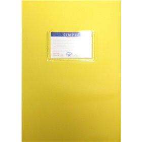 A&ampG PAPER Τετράδιο Καρφίτσα Β5 Ριγέ 50Φ Κίτρινο 