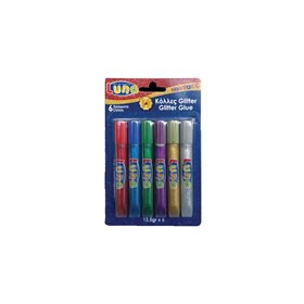 LUNA OFFICE Luna Κόλλες Glitter Σε 6 Χρώματα  LUNA OFFICE Luna Κόλλες Glitter Σε 6 Χρώματα