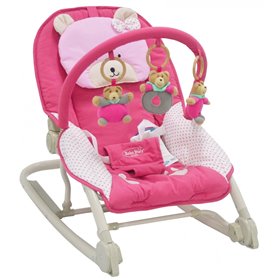 Bebe Stars Ρηλάξ Deluxe Αλουμινίου Ροζ  Bebe Stars Ρηλάξ Deluxe Αλουμινίου Ροζ