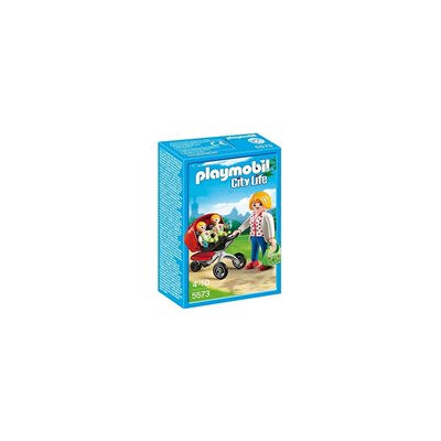 Playmobil Μαμά Με Δίδυμα Και Καροτσάκι 