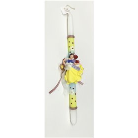 DreamLight Λαμπάδα Διακοσμητική Χιονάτη  DreamLight Λαμπάδα Διακοσμητική Χιονάτη