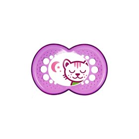 MAM Πιπίλα Night Σιλικόνη 6-16 X2  MAM Πιπίλα Night Σιλικόνη 6-16 X2