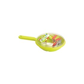 ecoiffier Frying Pan With Dining Accessories  ecoiffier Frying Pan With Dining Accessories