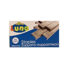 LUNA OFFICE ΣΥΡΜΑΤΑ ΣΥΡΑΠΤΙΚΟΥ Νο24/6 100ΤΕΜ 