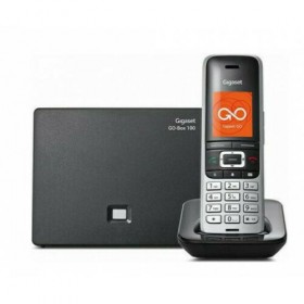 Gigaset PREMIUM 100A GO Ασύρματο Τηλέφωνο DECT/IPών Platinum/Black