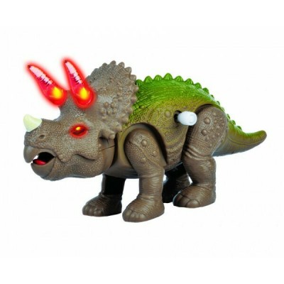 Red Box Walking Triceratops Κινητικός Που Περπατάει Με Φώτα Ήχους 20Cm