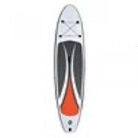 SUP Φουσκωτή Σανίδα Γκρι Πορτοκαλί 320x76x15cm Σετ με Αξεσουάρ & Τσάντα Μεταφοράς