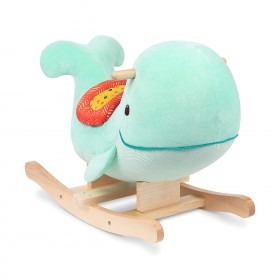 Λούτρινη Κουνιστή Φάλαινα και Ξύλινη Βάση