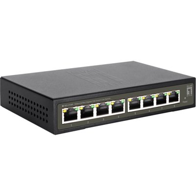 Level One GES-2108P Unmanaged L2 PoE+ Switch με 8 Θύρες Gigabit (1Gbps) Ethernet