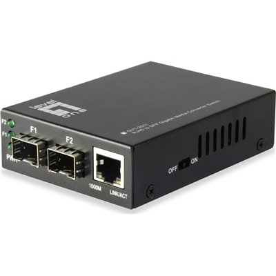 Level One GVT-2011 RJ45 to SFP Gigabit Media Converter