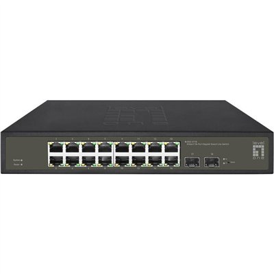 Level One GES-2118 Hilbert Managed L2 Switch με 16 Θύρες Gigabit (1Gbps) Ethernet και 2 SFP Θύρες