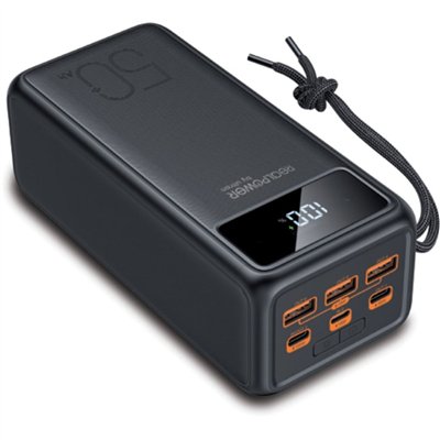 RealPower Pro Power Bank 56000mAh 100W Power Delivery Μαύρο