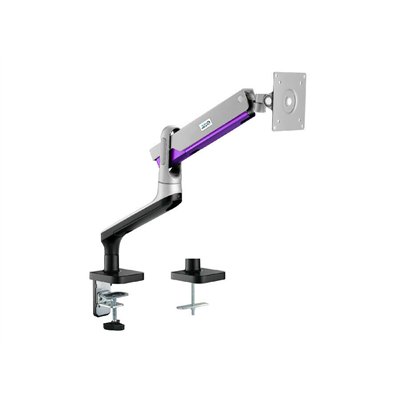 Ergo Office ER-405 Βάση Γραφείου Οθόνης έως 32" με Βραχίονα Ασημί