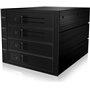 Icy Box Backplane for 4x HDD for 3x 5,25" bay with lock and fan Μαύρο (IB-564SAS-12G)