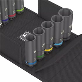 Wera Καρυδάκια Εξάγωνα με Καρέ Υποδοχής 1/2" Σετ 05004841001 11τμχ