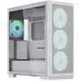 APNX C1 Gaming Midi Tower Κουτί Υπολογιστή με Πλαϊνό Παράθυρο και RGB Φωτισμό Λευκό