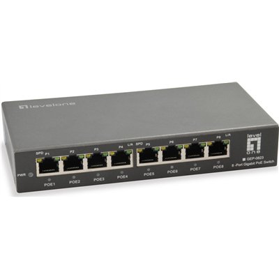 Level One GEP-0823 Unmanaged L2 PoE+ Switch με 8 Θύρες Gigabit (1Gbps) Ethernet