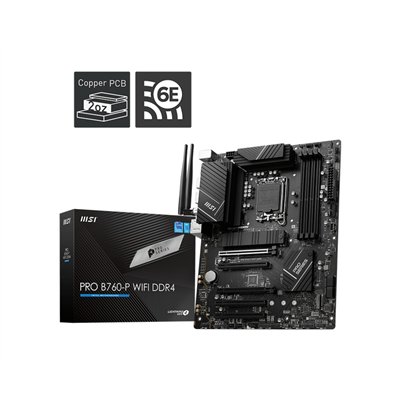 MSI Pro B760-P WIFI DDR4 Motherboard ATX με Intel 1700 Socket