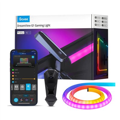 Govee Smart Ταινία LED H604B Dreamview G1 Wi-Fi Τηλεόρασης 12V RGBW Φως 1.4m με Τροφοδοτικό B604B311