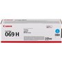 Canon 069H Γνήσιο Toner Laser Εκτυπωτή Κυανό High Yield 5500 Σελίδων (5097C002)