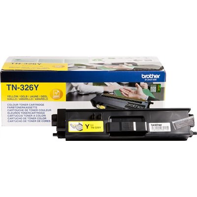Brother TN-326Y Γνήσιο Toner Laser Εκτυπωτή Κίτρινο 3500 Σελίδων (TN-326Y)