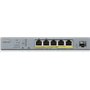 Zyxel GS1350-6HP Managed L2 PoE+ Switch με 5 Θύρες Gigabit (1Gbps) Ethernet και 1 SFP Θύρα