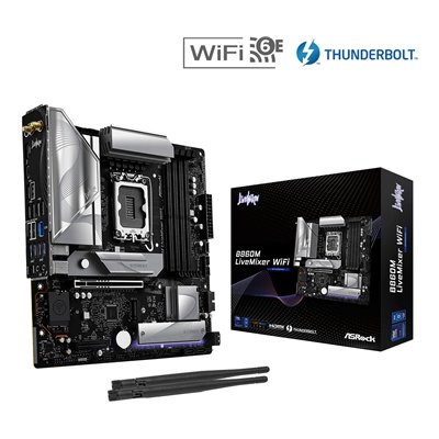 ASRock B860M LiveMixer WiFi Motherboard Micro ATX με Intel 1851 Socket