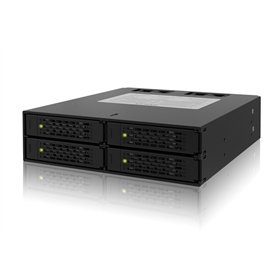 Icy Dock ToughArmor 4x 2.5Inch SATA 6Gbps/SAS HDD/SSD Mobile Rack/Cage in 1x external 5.25Inch bay Μαύρο (MB994SP-4S)