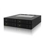 Icy Dock ToughArmor 4x 2.5Inch SATA 6Gbps/SAS HDD/SSD Mobile Rack/Cage in 1x external 5.25Inch bay Μαύρο (MB994SP-4S)