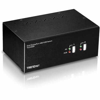 Trendnet 2-Port Dual Monitor DisplayPort KVM Switch