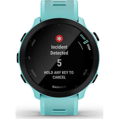 Garmin Forerunner 55 42mm Αδιάβροχο Smartwatch με Παλμογράφο (Aqua)