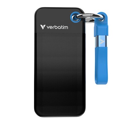 Verbatim Pocket USB 3.2 / USB-C Εξωτερικός SSD 2TB M.2 Black/Blue