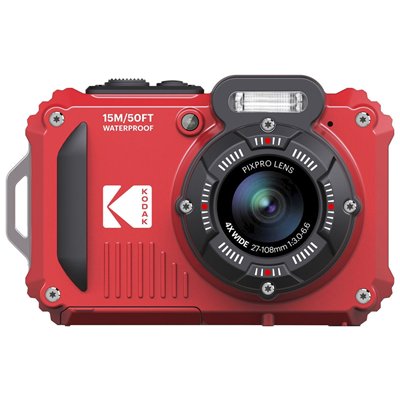Kodak WPZ2 Compact Φωτογραφική Μηχανή 16MP Οπτικού Ζουμ 4x με Οθόνη 2.7" και Ανάλυση Video Full HD (1080p) Κόκκινη