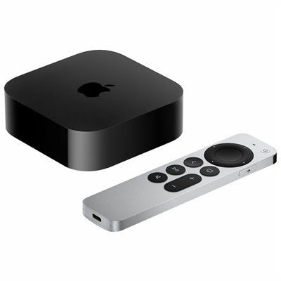 Apple TV Box 4K (3rd generation) MN873 4K UHD με WiFi και 64GB Αποθηκευτικό Χώρο με Λειτουργικό tvOS και Siri
