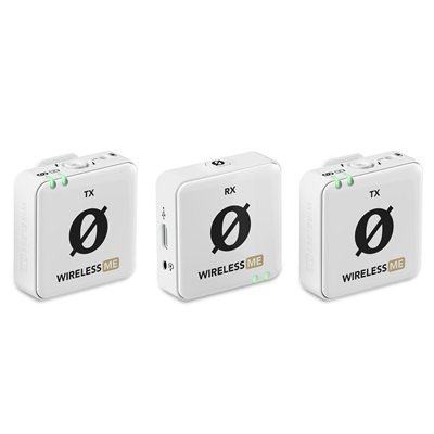 Rode ME Dual Σετ Ασύρματο Μικρόφωνο Πέτου, Clip On σε Λευκό Χρώμα