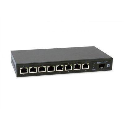 Level One GEP-0925 Unmanaged L2 PoE+ Switch με 8 Θύρες Ethernet και 1 SFP Θύρα