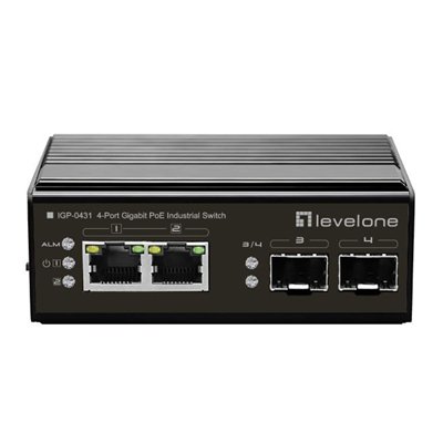 Level One Unmanaged L2 PoE++ Switch με 2 Θύρες Gigabit (1Gbps) Ethernet και 4 SFP Θύρες